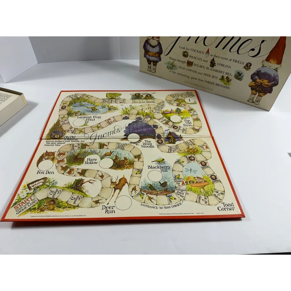 Vintage 1979 Parker Brothers GNOMES Board Game Complete No 154 Rare Fantasy